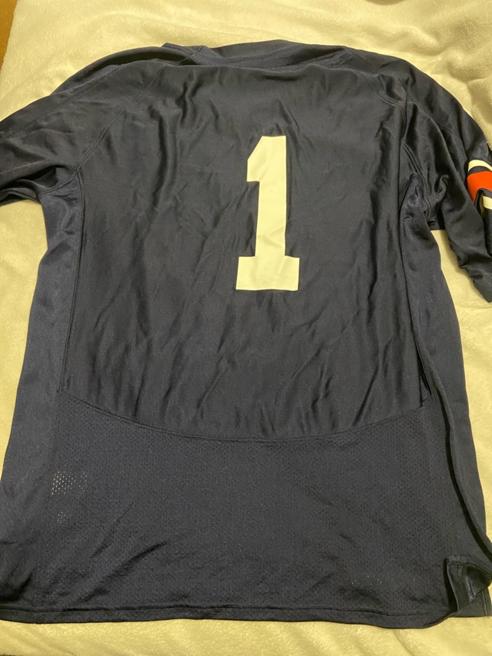 Under Armour Navy and Orange Auburn #1 Football Jersey - Picture 5 of 6